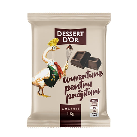 DESSERT D'OR Cuvertura Amaruie pentru Prajituri 1 Kg