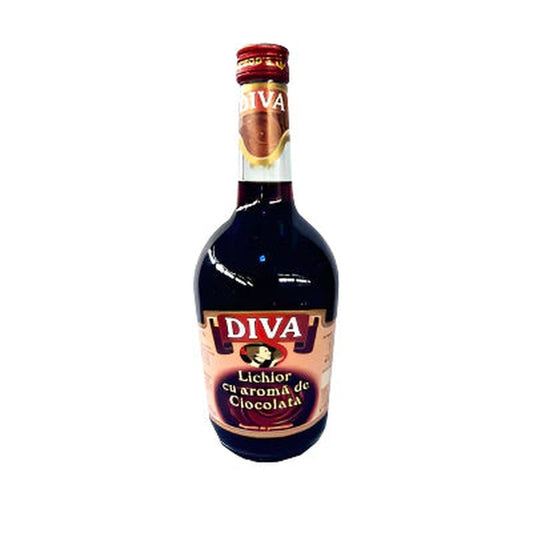 DIVA Lichior Crema cu Aroma de Ciocolata 16% SGR 0,5 L