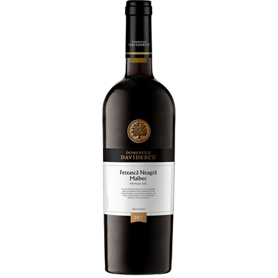 DOMENIILE DAVIDESCU Feteasca Neagra Malbec Vin Rosu Sec SGR 0,75 L