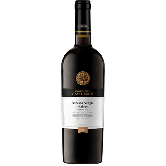 DOMENIILE DAVIDESCU Feteasca Neagra Malbec Vin Rosu Sec SGR 0,75 L