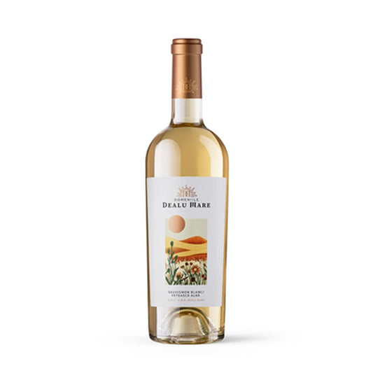 DOMENIILE DEALU MARE Sauvignon Blanc Feteasca Vin Alb Sec SGR 0,75 L