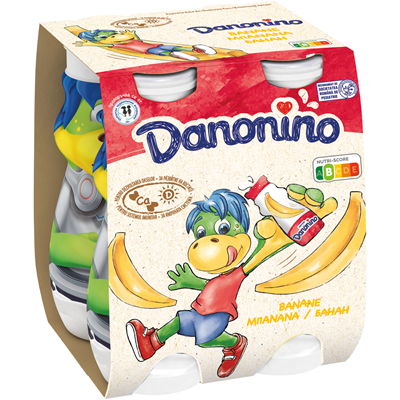 Danonino Iaurt de Baut cu Banane 4 x 100 g