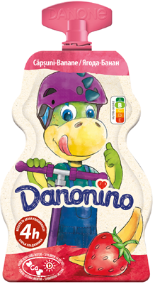 Danonino Iaurt de Baut cu Capsuni & Banane 70 g