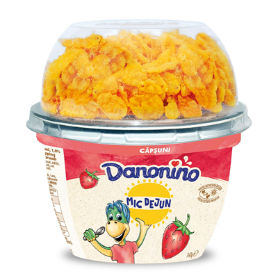 Danonino Mic Dejun cu Capsuni si Cereale 143 g