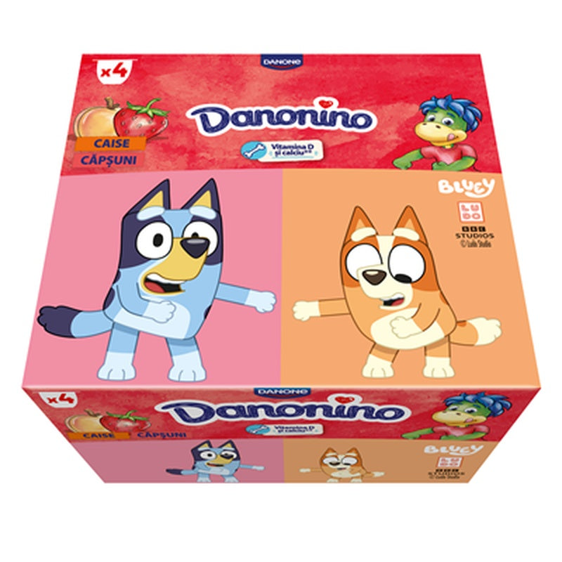 Danonino Branzica Caise & Capsuni 4 x 50 g