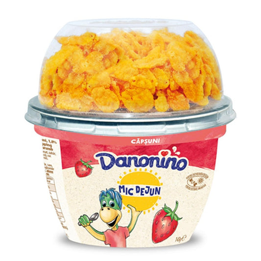 Danonino Mic Dejun cu Capsuni si Cereale 143 g