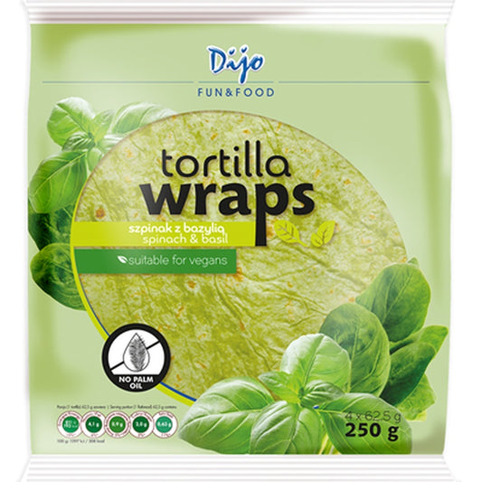 Dijo Wraps cu Busuioc si Spanac 250 g