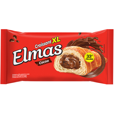 ELMAS Xl Croissant cu Umplutura de Cacao 80 g - WALTI