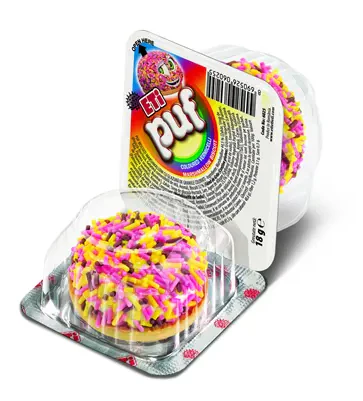 ETI PUF Biscuite cu Bezea Color 18 g - WALTI