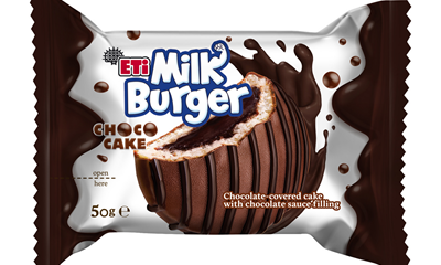 ETi Milk Burger Prajitura Ciocolata si Lapte 50 g