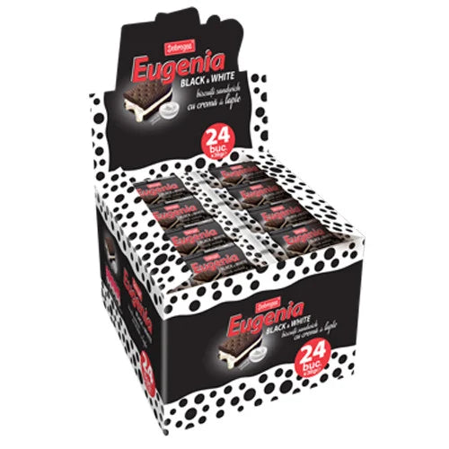 EUGENIA Biscuiti Black & White Display 36 g - WALTI
