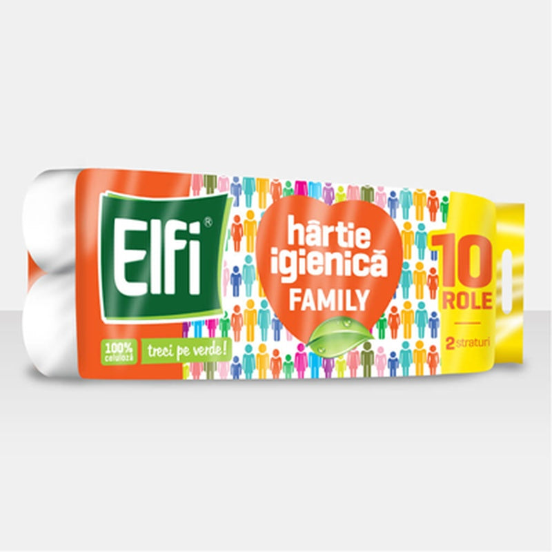 Elfi Role Family Hartie Igenica 2 Straturi Alba 10 bucati