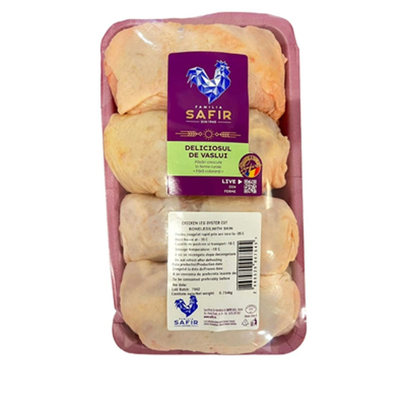 FAMILIA SAFIR DELICIOSUL DE VASLUI Pulpe Pui Dezosate cu Piele Tavita 1 kg❄