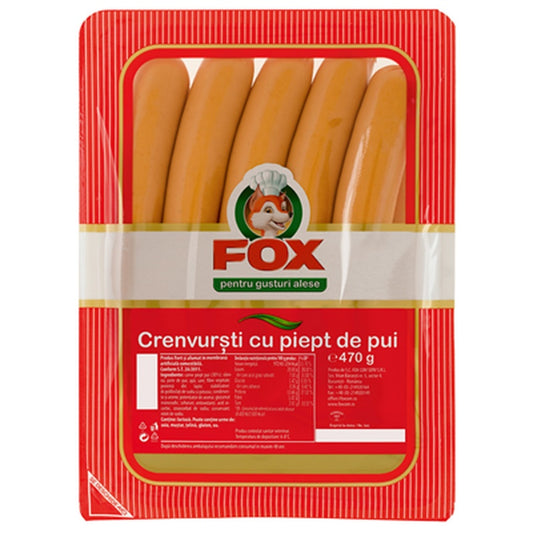 FOX Crenvursti Pui 470 g