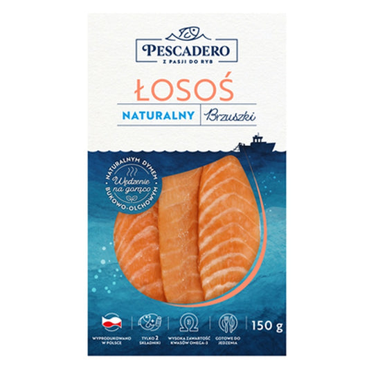 Fasii Somon Afumat cu Piele 150 g