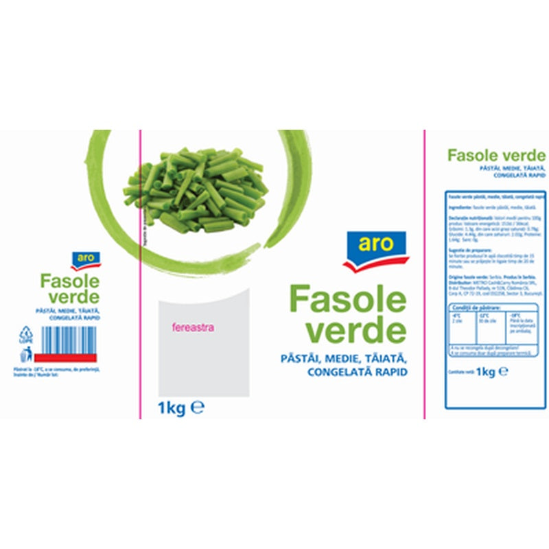 Fasole Verde 1000 g ❄
