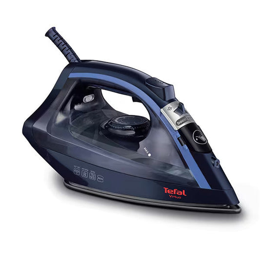 Fier de calcat TEFAL Virtuo FV1713E0, 2000W, 90g/min, 200ml, talpa antiaderenta, albastru inchis