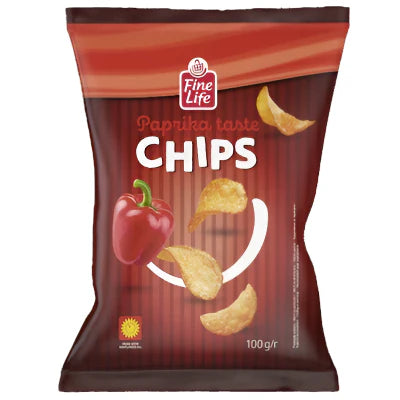Fine Life Chips cu Aroma de Paprika 100 g - WALTI