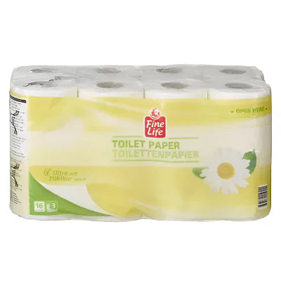 Fine Life Hartie Igienica Musetel 3 Straturi 16 role - WALTI