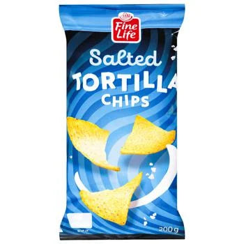 Fine Life Tortilla Chips Sare 200 g - WALTI