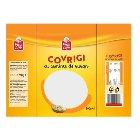 Fine Life Covrigi cu Seminte Susan 200 g