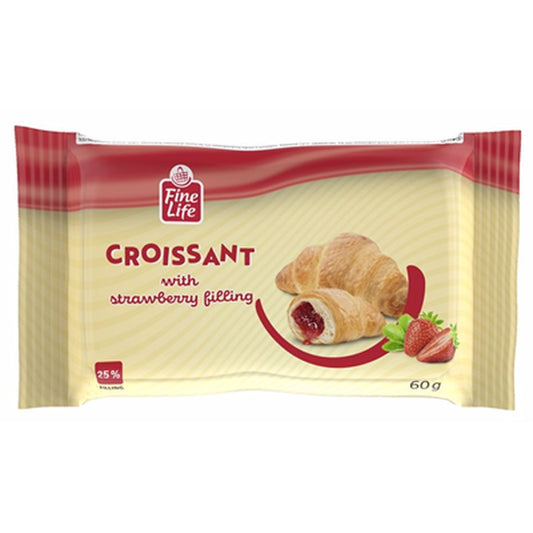 Fine Life Croissant Crema Capsuni 60 g