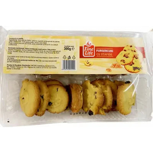 Fine Life Fursecuri cu Stafide 300 g