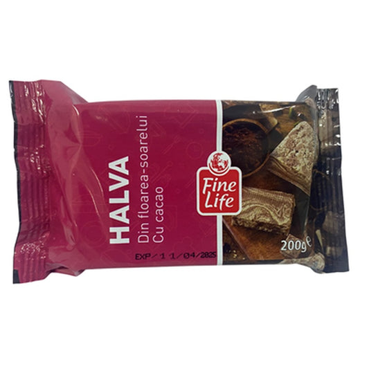 Fine Life Halva Floarea Soarelui Cacao 200 g