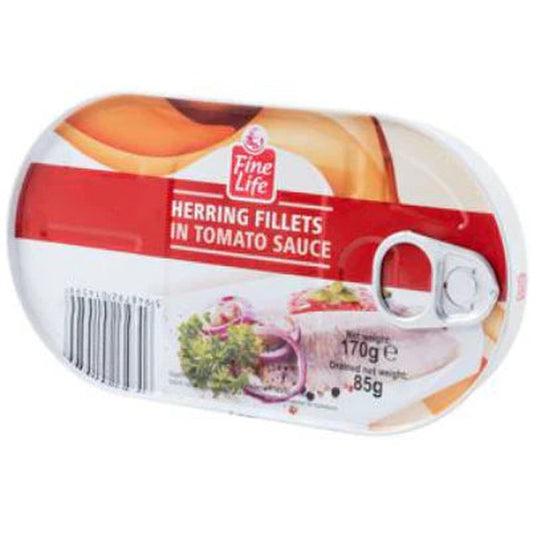 Fine Life Hering File In Sos Tomate 3 x 170 G