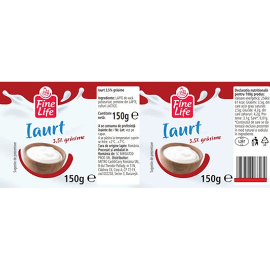Fine Life Iaurt 3,5% 150 g