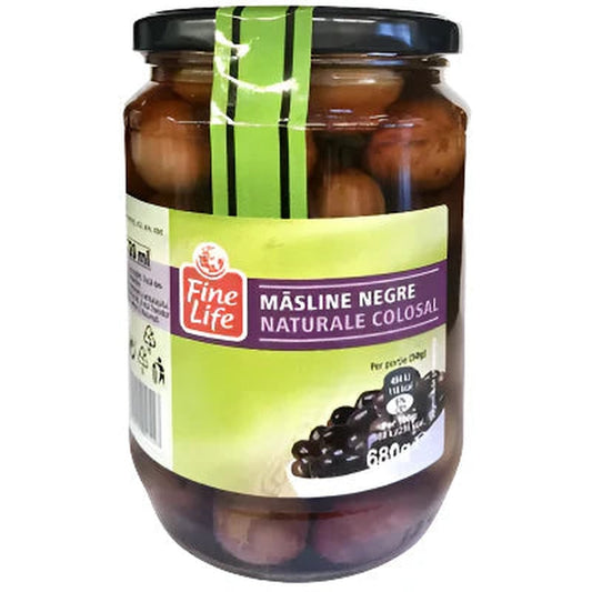 Fine Life Masline Negre Intregi Colosal 400 g