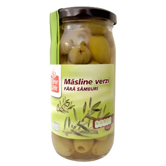Fine Life Masline Verzi fara Samburi 340 g