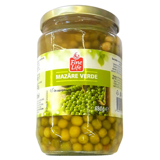 Fine Life Mazare Verde in Saramura 680 g