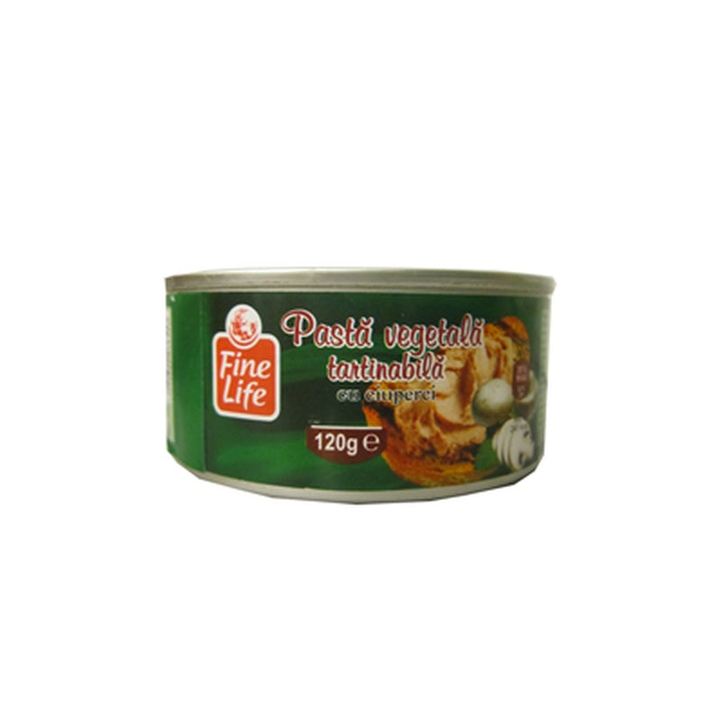 Fine Life Pate Vegetal Ciuperci 120 G