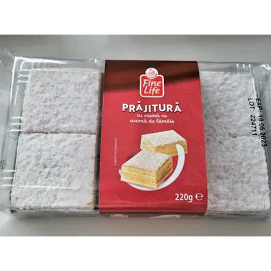 Fine Life Prajitura cu Crema cu Aroma de Lamaie 220 g