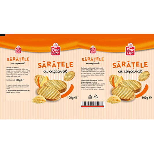 Fine Life Saratele Cascaval 100 g