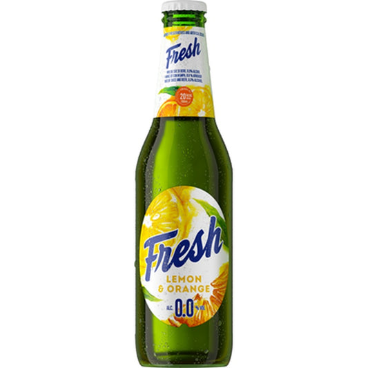 Fresh Bere 0% Alcool Lamaie & Portocala SGR 0,33 L