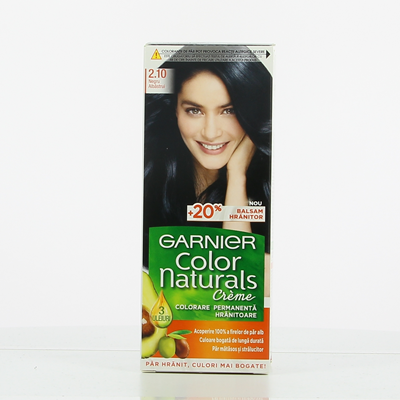 GARNIER COLOR NATURALS Vopsea de Par Nuanta 2.10 Negru Albastrui 100 ml