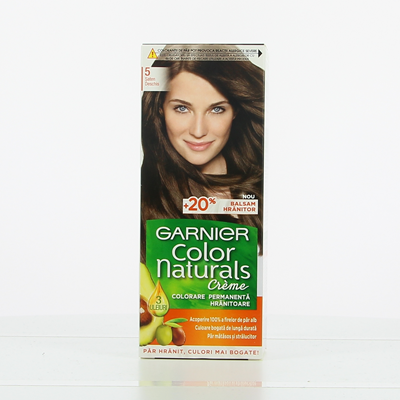 GARNIER COLOR NATURALS Vopsea de Par Nuanta 5 - Saten Deschis 100 ml