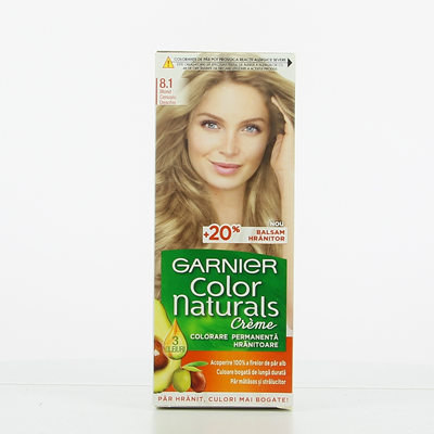 GARNIER COLOR NATURALS Vopsea de Par Nuanta 8.1 - Blond Cenusiu 100 ml