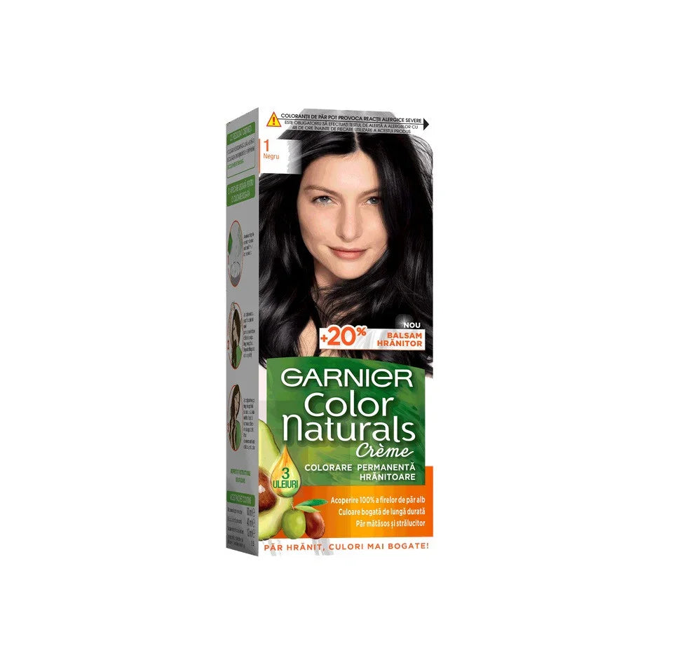 GARNIER Color Naturals Vopsea de Par Nuanta 1 - Negru 100 ml - WALTI