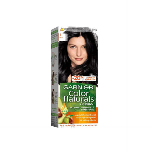GARNIER Color Naturals Vopsea de Par Nuanta 1 - Negru 100 ml