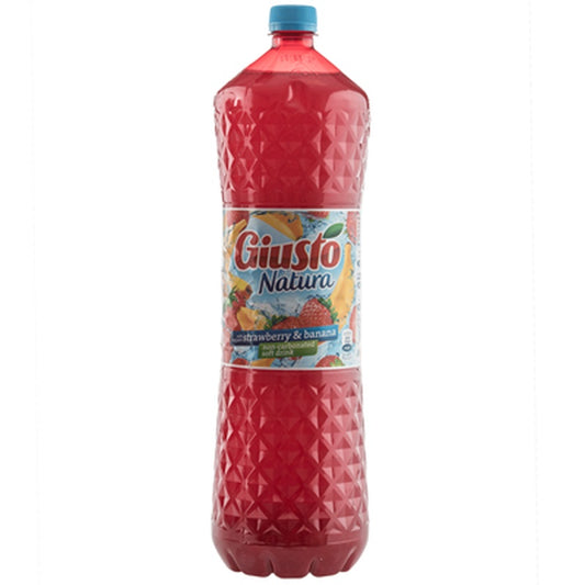 GIUSTO Natura Suc Banane si Capsuni SGR  2 L