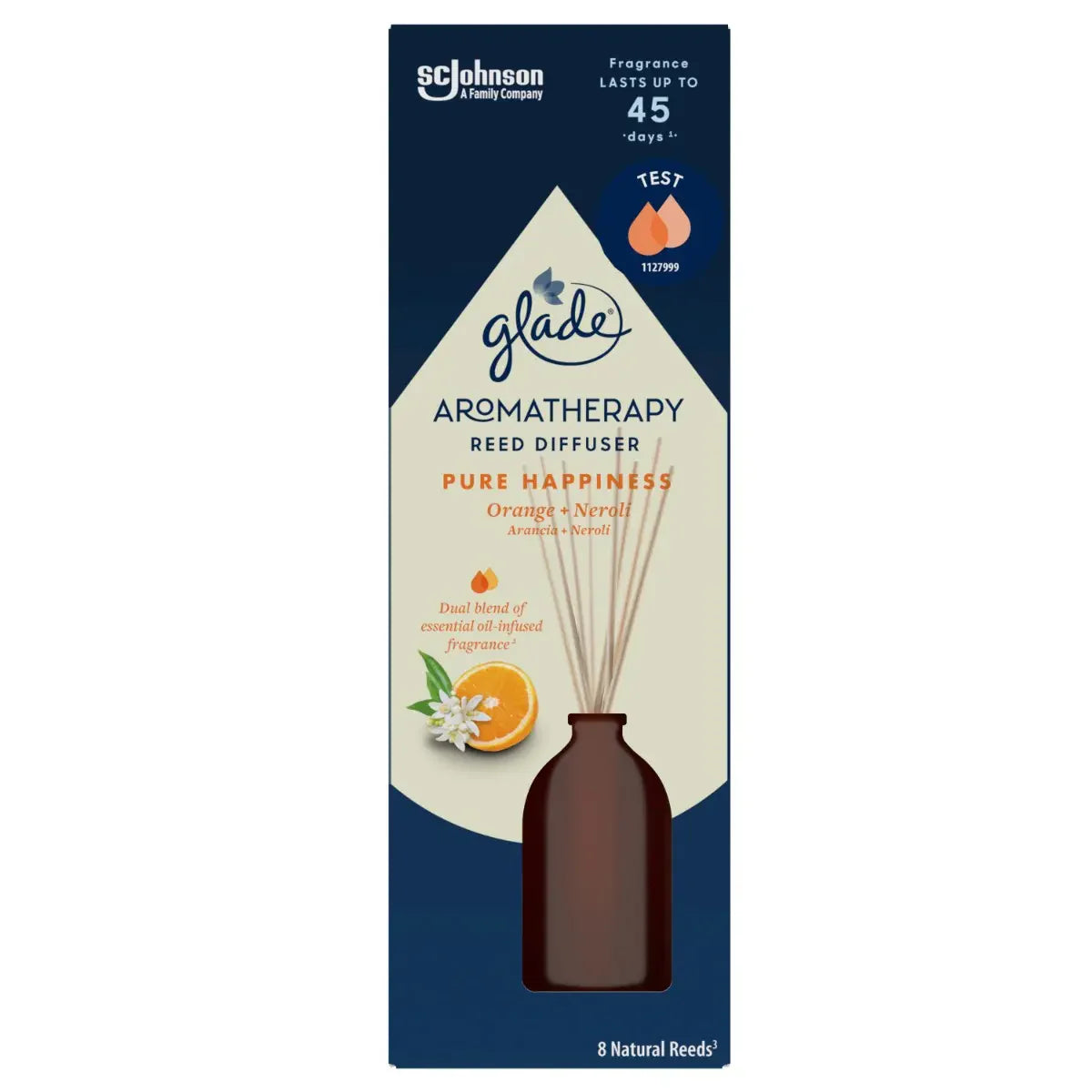 GLADE Reed Diffuser Odorizant Camera Portocala si Neroli 80 ml - WALTI
