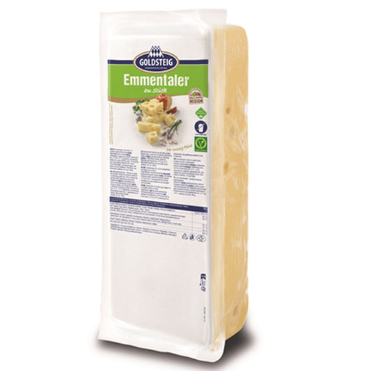 GOLDSTEIG Branza Emmentaler, preț/kg (cca. 2,5 kg)