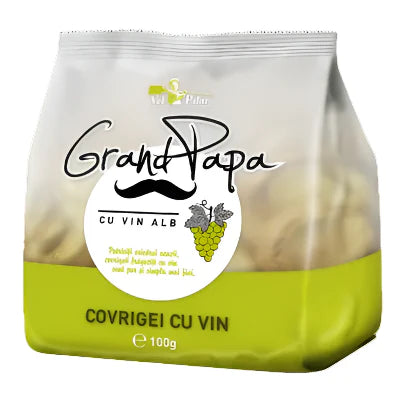 GRAND PAPA Covrigi Cu Vin Alb 100 g - WALTI