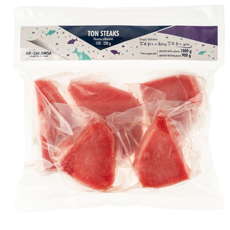 GROENLANDA Ton Steak Sashimi Calibru 170/230 Congelat 900 g ❄