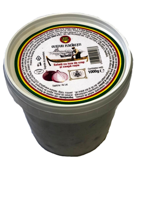 GUSTURI PESCARESTI Salata Icre Crap si Ceapa Rosie 1 Kg