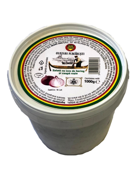 GUSTURI PESCARESTI Salata Icre Hering si Ceapa Rosie 1 Kg
