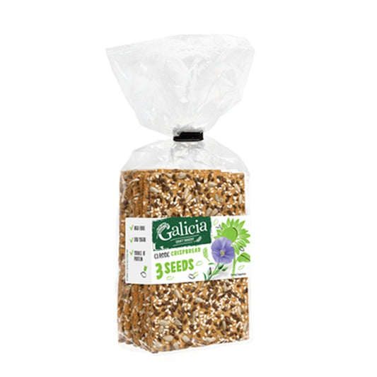Galicia Paine Crocanta cu 3 Tipuri de Seminte 180 g